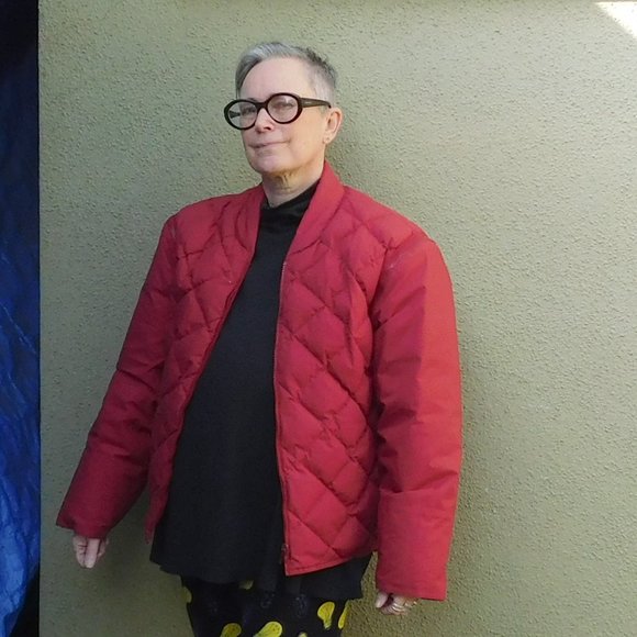 Vintage Red J. Crew Puffer Liner - Picture 1 of 14